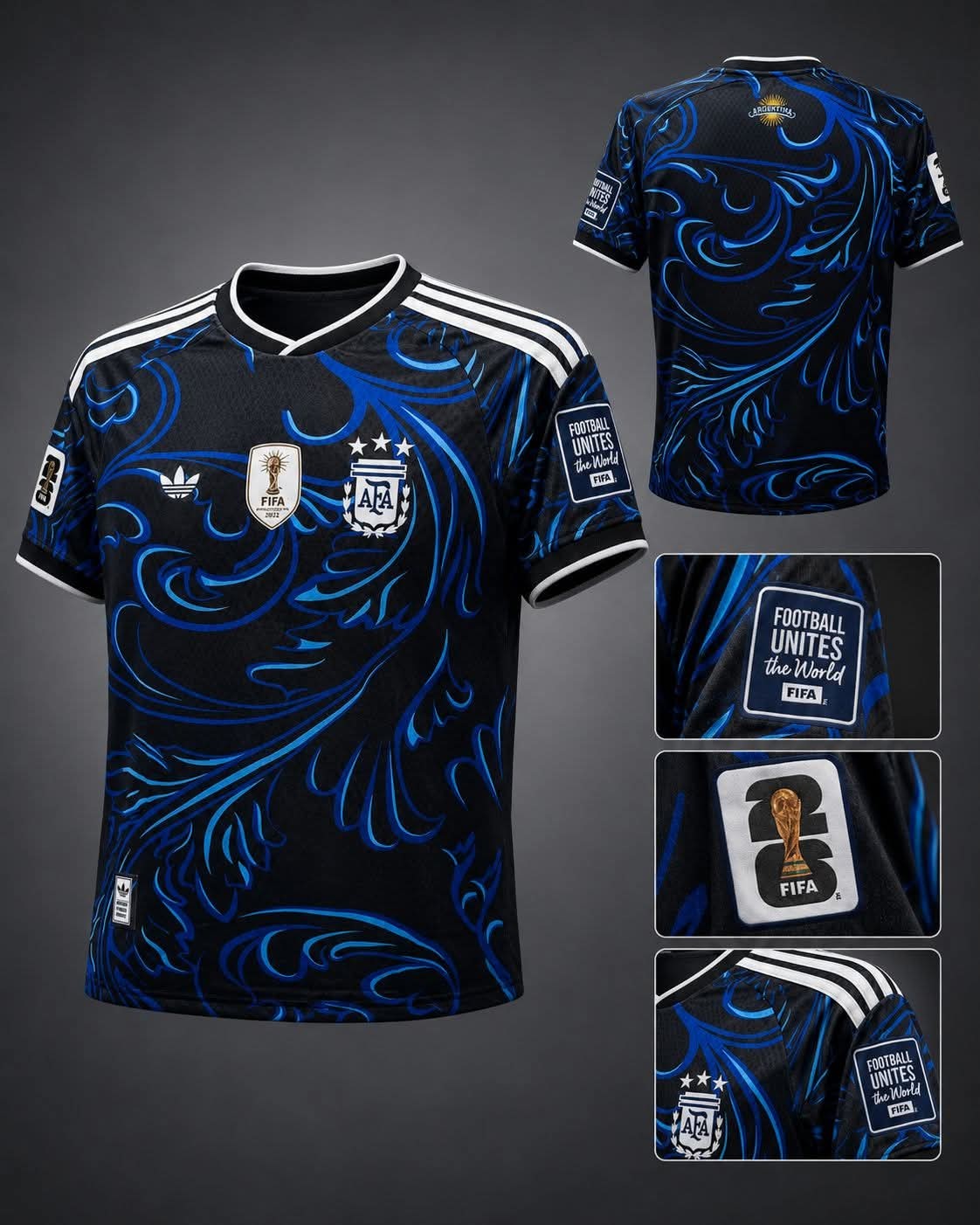 Argentina Thai Premium Away Jersey-Silicone Sticker