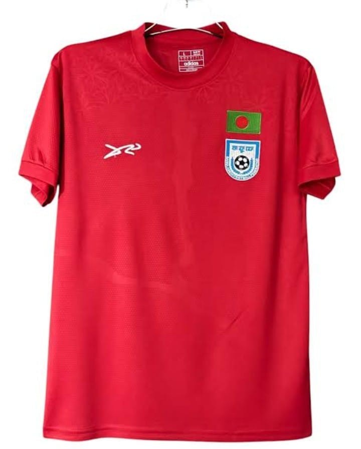 bangladesh football team 2026 away kit red premium jersey